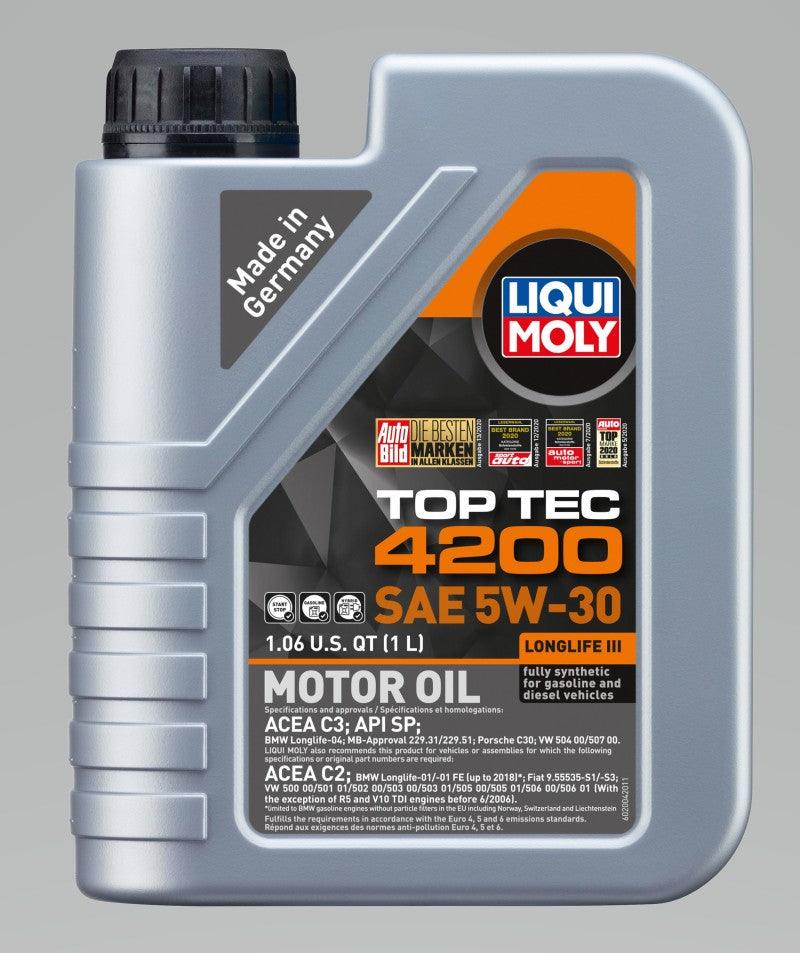 LIQUI MOLY 1L Top Tec 4200 New Generation Motor Oil SAE 5W30 - Corvette Realm