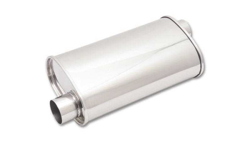 Vibrant StreetPower Oval Muffler 5in x 9in x 15in - 2.25in inlet/outlet (Offset-Offset Same Side) - Corvette Realm