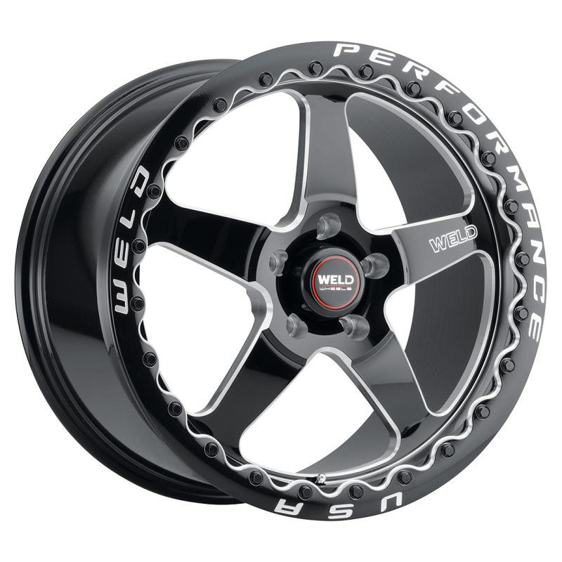 Weld S904 17x10 Ventura Bead Lock 5x120 ET42 BS7.15 Gloss BLK MIL DIA 78.1 - Corvette Realm