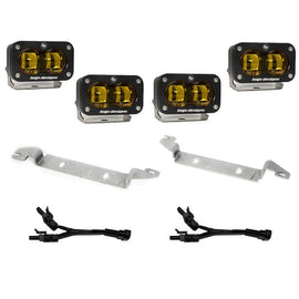 Baja Designs 2022+ Toyota Tundra S2 SAE OEM Fog Light Replacement Kit - Amber - Corvette Realm