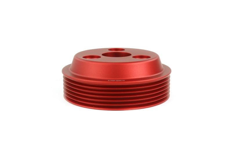 Perrin 15-21 Subaru WRX Lightweight Water Pump Pulley - Red - Corvette Realm