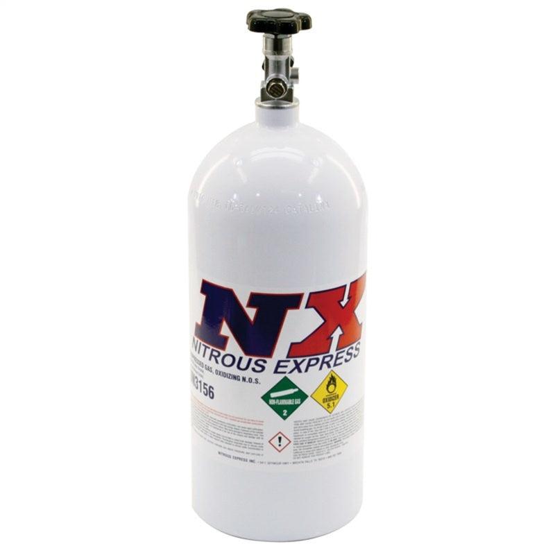 Nitrous Express 10lb Bottle w/Mainline Valve (6.89 Dia x 20.19 Tall) - Corvette Realm