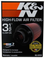 Load image into Gallery viewer, K&amp;N Universal Rubber Filter 3 1/2inch ID FLG / 6inch Base / 4-5/8inch Top / 6inch Height - Corvette Realm