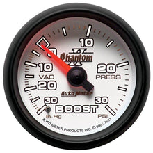 Load image into Gallery viewer, Autometer Phantom II 52.4mm Mechanical Vacuum / Boost Gauge 30 In. HG/30 PSI - Corvette Realm