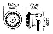 Load image into Gallery viewer, Hella Supertone Horn Set 24V 84w Black - Corvette Realm