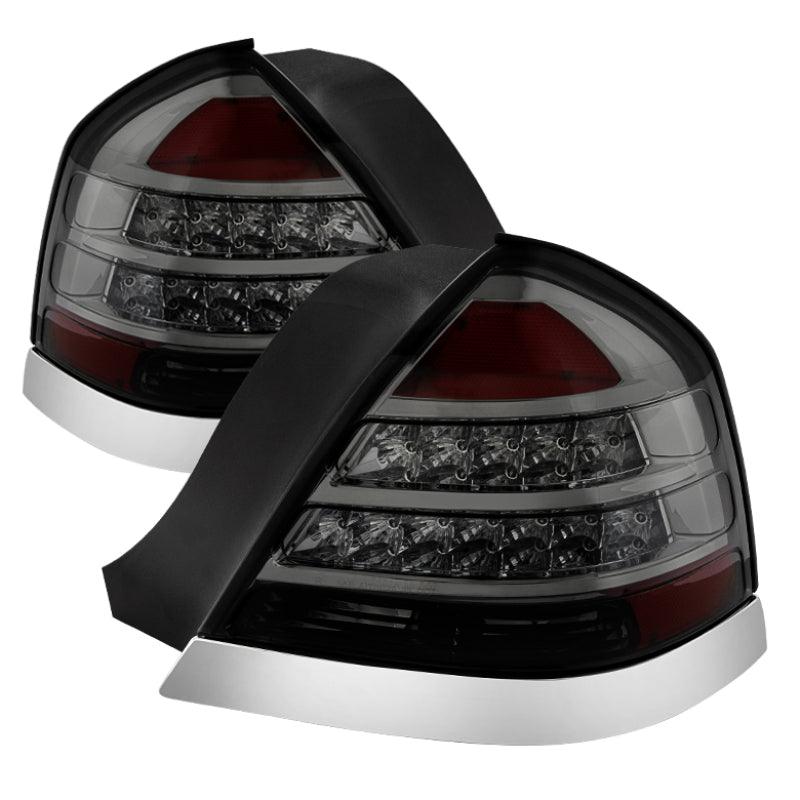 Xtune Crown Victoria 98-11 LED Tail Lights Smoke ALT-JH-CVIC98-LED-SM - Corvette Realm