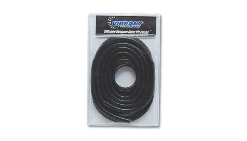 Vibrant Silicon vac Hose Pit Kit Blk 5ft- 1/8in 10ft- 5/32in 4ft- 3/16in 4ft- 1/4in 2ft-3/8in - Corvette Realm