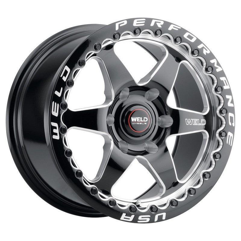 Weld S909 17x10 Ventura 6 Beadlock 6x135 ET42 BS7.25 Gloss BLK MIL DIA 87.1 - Corvette Realm