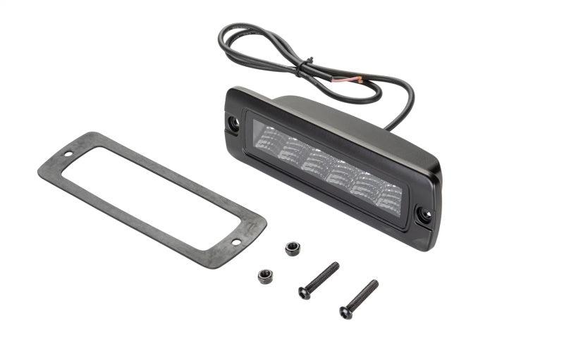 Hella Universal Black Magic 6 L.E.D. Flush Mount Mini Light Bar - Flood Beam - Corvette Realm