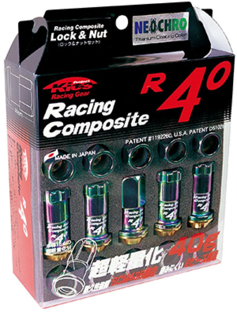 Project Kics 12x1.50 R40 Lug Nuts - Neo Chrome (16+4 Locks) - Corvette Realm