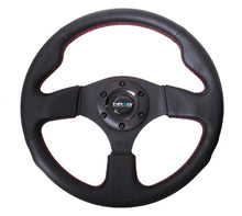 Load image into Gallery viewer, NRG Reinforced Steering Wheel (320mm) Leather w/Red Stitch - Corvette Realm