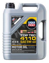 Load image into Gallery viewer, LIQUI MOLY 5L Top Tec 4110 Motor Oil SAE 5W40 - Corvette Realm