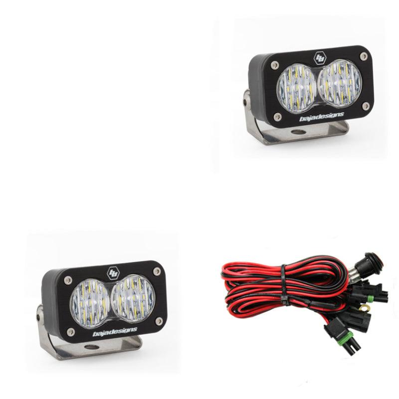 Baja Designs S2 Sport Wide Cornering Pattern Pair LED Work Light - Clear - Corvette Realm