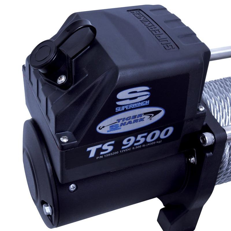 Superwinch 9500 LBS 12V DC 11/32in x 95ft Steel Rope Tiger Shark 9500 Winch - Corvette Realm