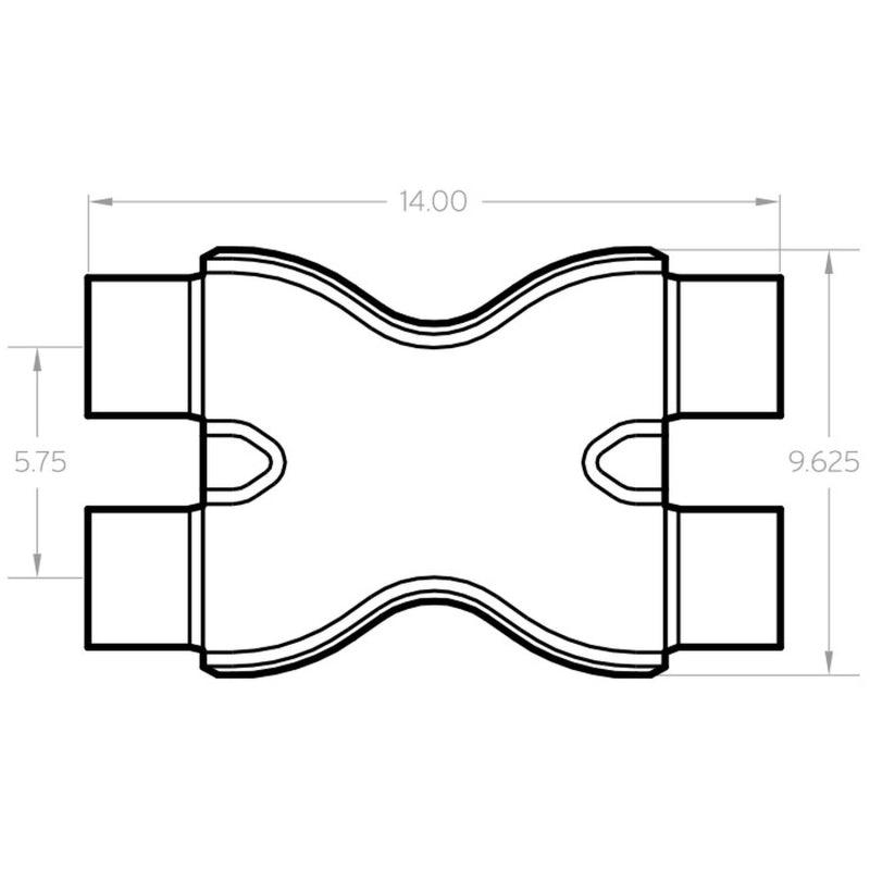 MagnaFlow Smooth Trans X 3/3 X 14 SS - Corvette Realm