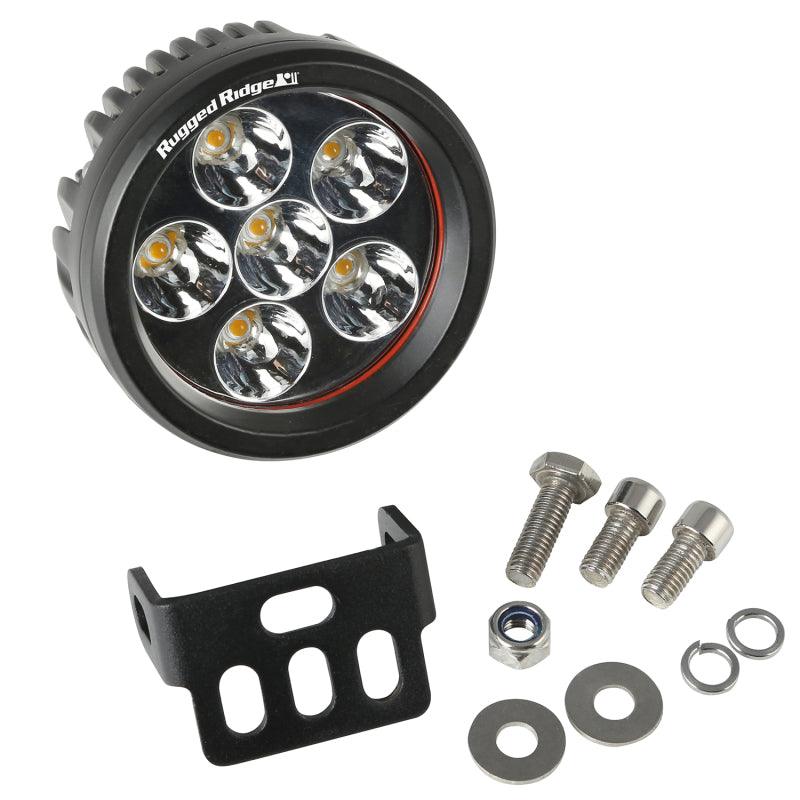 Rugged Ridge 3.5 Inch Round LED Light 18 Watt - Corvette Realm