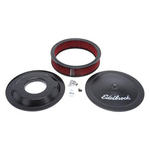 Load image into Gallery viewer, Edelbrock Air Cleaner Pro-Flo Series Round 14 In Diameter Cloth Element 3/8Indropped Base Black - Corvette Realm
