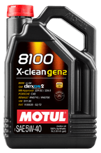 Load image into Gallery viewer, Motul 5L Synthetic Engine Oil 8100 X-CLEAN Gen 2 5W40 - Corvette Realm