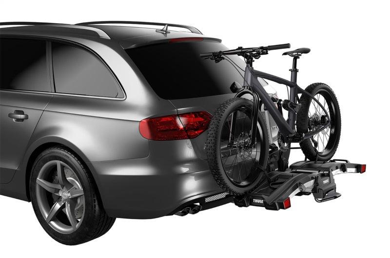 Thule EasyFold XT 2 - Fully Foldable Platform Hitch Bike Rack (Up to 2 Bikes) - Black/Silver - Corvette Realm