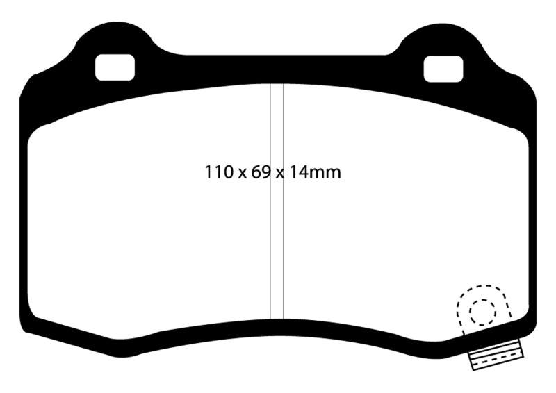 EBC 04-05 Cadillac CTS-V 5.7 Bluestuff Rear Brake Pads - Corvette Realm