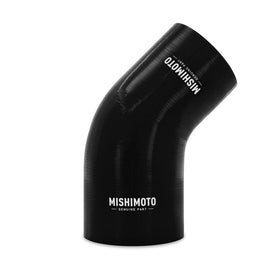 Mishimoto Silicone Reducer Coupler 45 Degree 3in to 3.75in - Black - Corvette Realm
