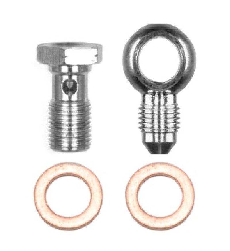 Wilwood Banjo Fitting Kit -3 male to 10mm-1.00 Banjo Bolt & Crush Washers (1 qty) - Corvette Realm