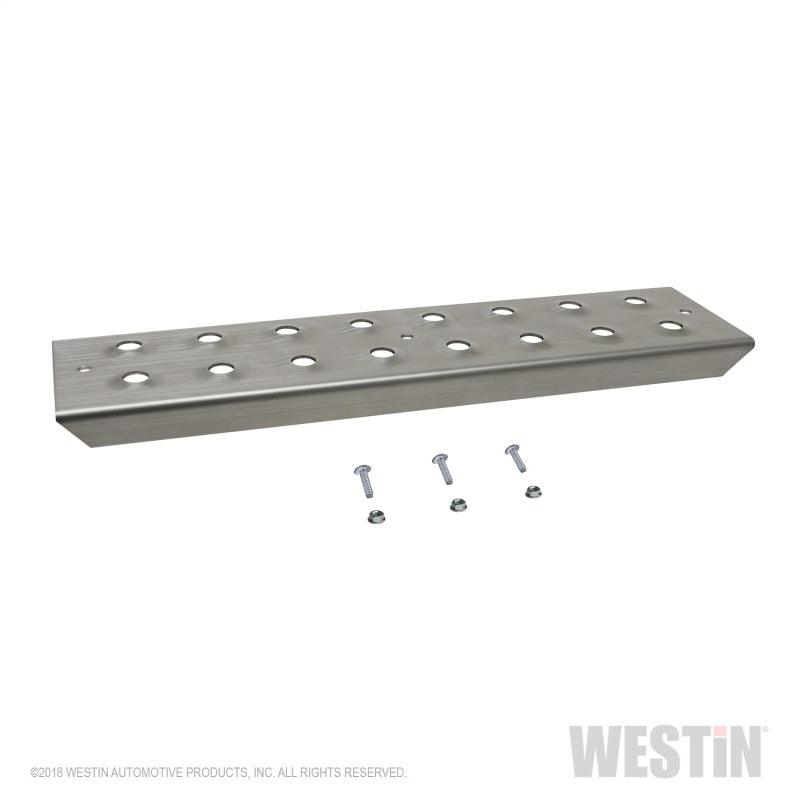 Westin 15in Step Plate w/screws (Set of 2)- Stainless Steel - Corvette Realm