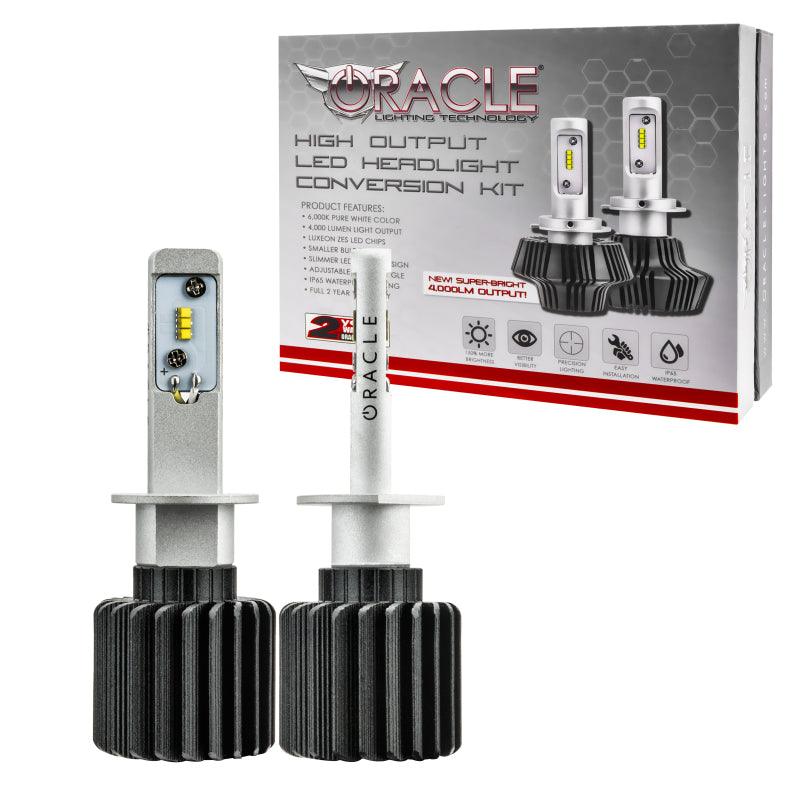 Oracle H1 4000 Lumen LED Headlight Bulbs (Pair) - 6000K - Corvette Realm