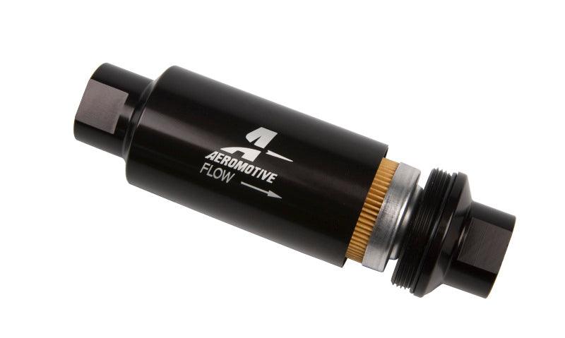 Aeromotive In-Line Filter - AN-10 - Black - 10 Micron - Corvette Realm