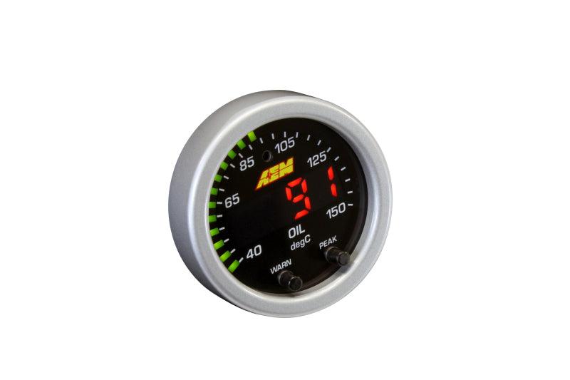 AEM X-Series Temperature 100-300F Gauge Kit (ONLY Black Bezel and Water Temp. Faceplate) - Corvette Realm