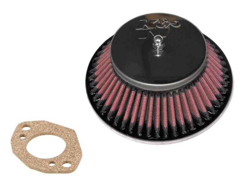 K&N Custom Racing Assembly - Round Tapered - Red 1.375in Neck Flange - 2.25in Over Height - Corvette Realm