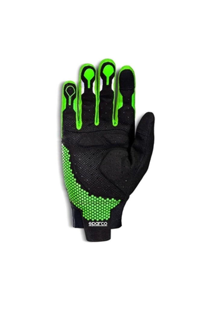 Sparco Gloves Hypergrip+ 10 Black/Green - Corvette Realm