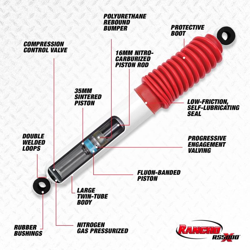 Rancho Universal / Non-Application Rancho RS5000X Shock Absorber - Corvette Realm