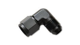 Vibrant -4AN Female to -4AN Male 90 Degree Swivel Adapter (AN to AN) - Anodized Black Only - Corvette Realm
