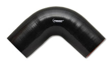 Load image into Gallery viewer, Vibrant 4 Ply Reinforced Silicone Elbow Connector - 1.75in I.D. - 90 deg. Elbow (BLACK) - Corvette Realm