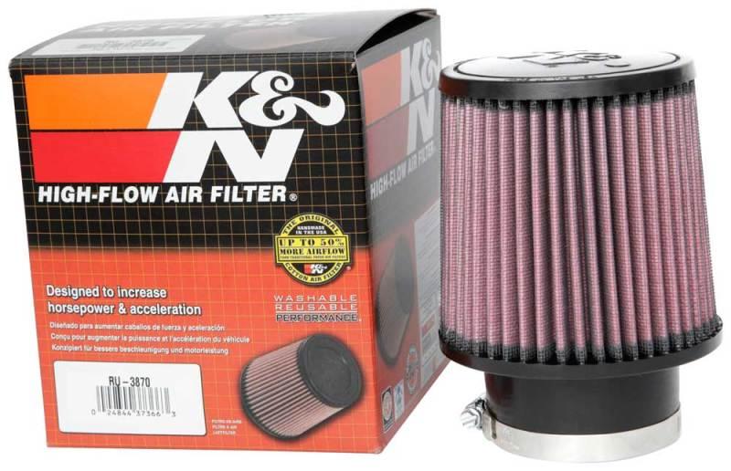 K&N Universal Clamp-On Air Filter 3in FLG / 5in B / 4-1/2in T / 5in H - Corvette Realm