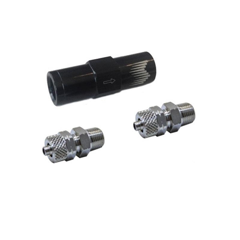 Snow Performance High Flow Water Check Valve Quick-Connect Fittings (For 1/4in. Tubing) - Corvette Realm