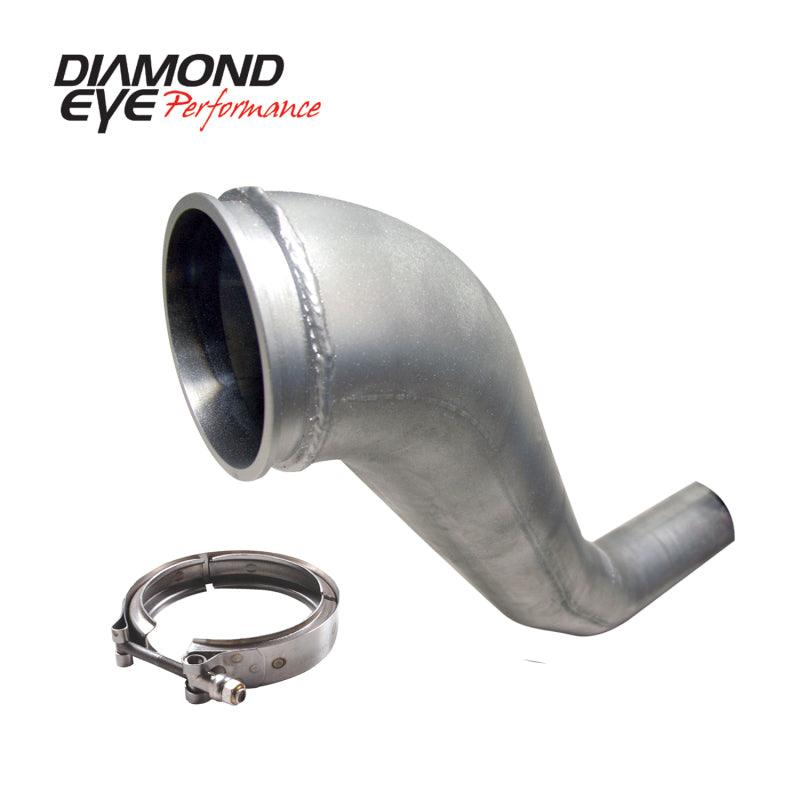 Diamond Eye KIT 4in DWNP HX40 TURBO-DIRECT FLANGE W/ V-Band CLAMP AL DODGE 94-02 - Corvette Realm