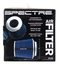 Load image into Gallery viewer, Spectre Adjustable Conical Air Filter 5-1/2in. Tall (Fits 3in. / 3-1/2in. / 4in. Tubes) - Blue - Corvette Realm