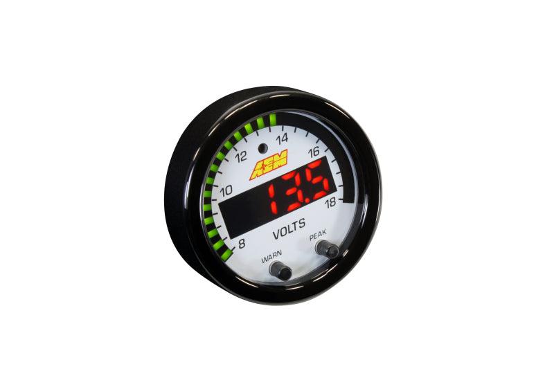 AEM X-Series 8-18V Volt Gauge - Corvette Realm