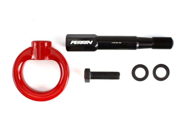 Perrin 15-17 Subaru WRX/STI Tow Hook Kit (Front) - Red - Corvette Realm