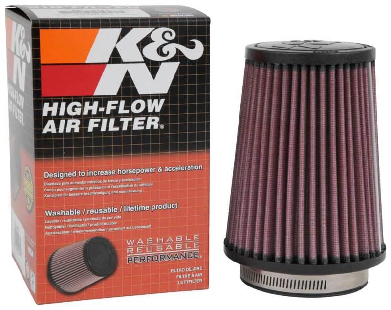 K&N Filter Universal Rubber Filter 3 Flange 4 1/2 Base inch 3 1/2 inch Top 5 3/4 inch Height - Corvette Realm