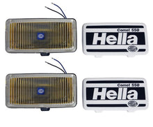 Load image into Gallery viewer, Hella 550 Series 55W 12V H3 Fog Lamp Kit - Amber - Corvette Realm