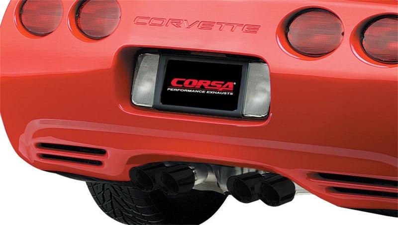 Corsa 97-04 Chevrolet Corvette C5 Z06 5.7L V8 Black Xtreme Axle-Back Exhaust - Corvette Realm