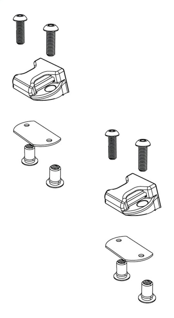 BAK BAKFlip Top Side Buckle End Clips Qty 2 (w/ Hardware) - Corvette Realm