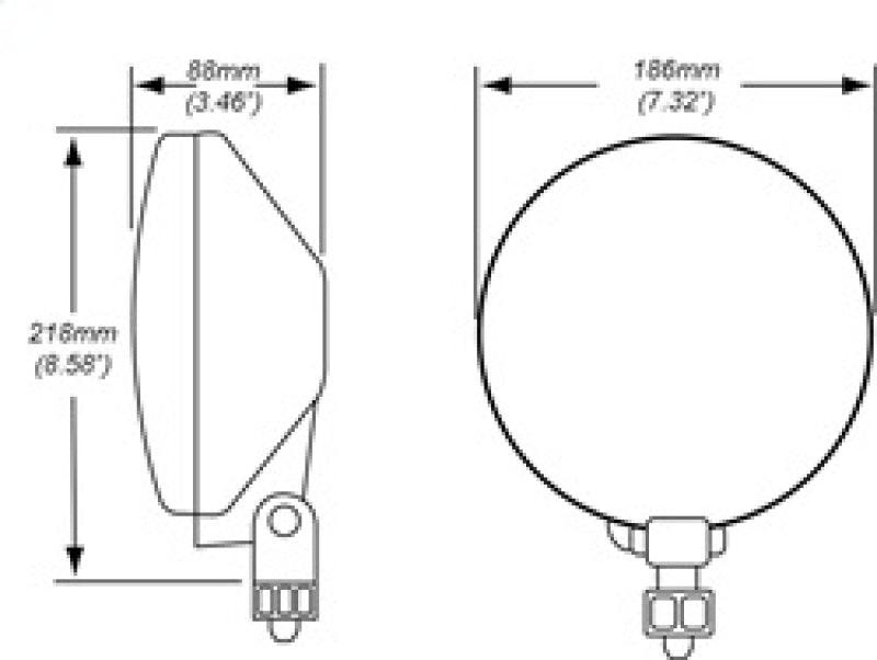 Hella 700FF H3 12V/55W Halogen Driving Lamp Kit - Corvette Realm