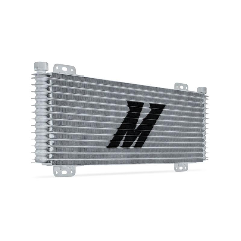 Mishimoto 13-Row Stacked Plate Transmission Cooler - Silver - Corvette Realm