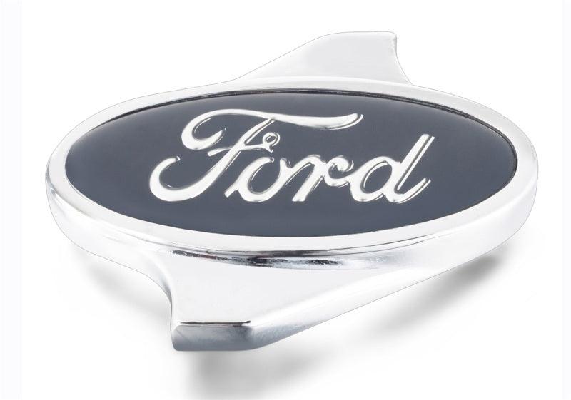 Ford Racing Air Cleaner Nut w/ Ford Logo - Chrome - Corvette Realm