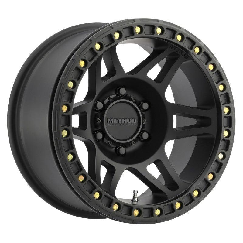 Method MR106 Beadlock 17x9 -44mm Offset 5x5 71.5mm CB Matte Black w/BH-H24125 Wheel - Corvette Realm