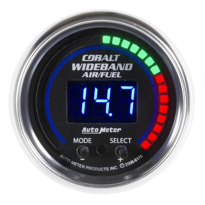 Autometer Cobalt 52mm Air/Fuel Ratio Pro Plus Digital w/ Peak & Warning Gauge - Corvette Realm